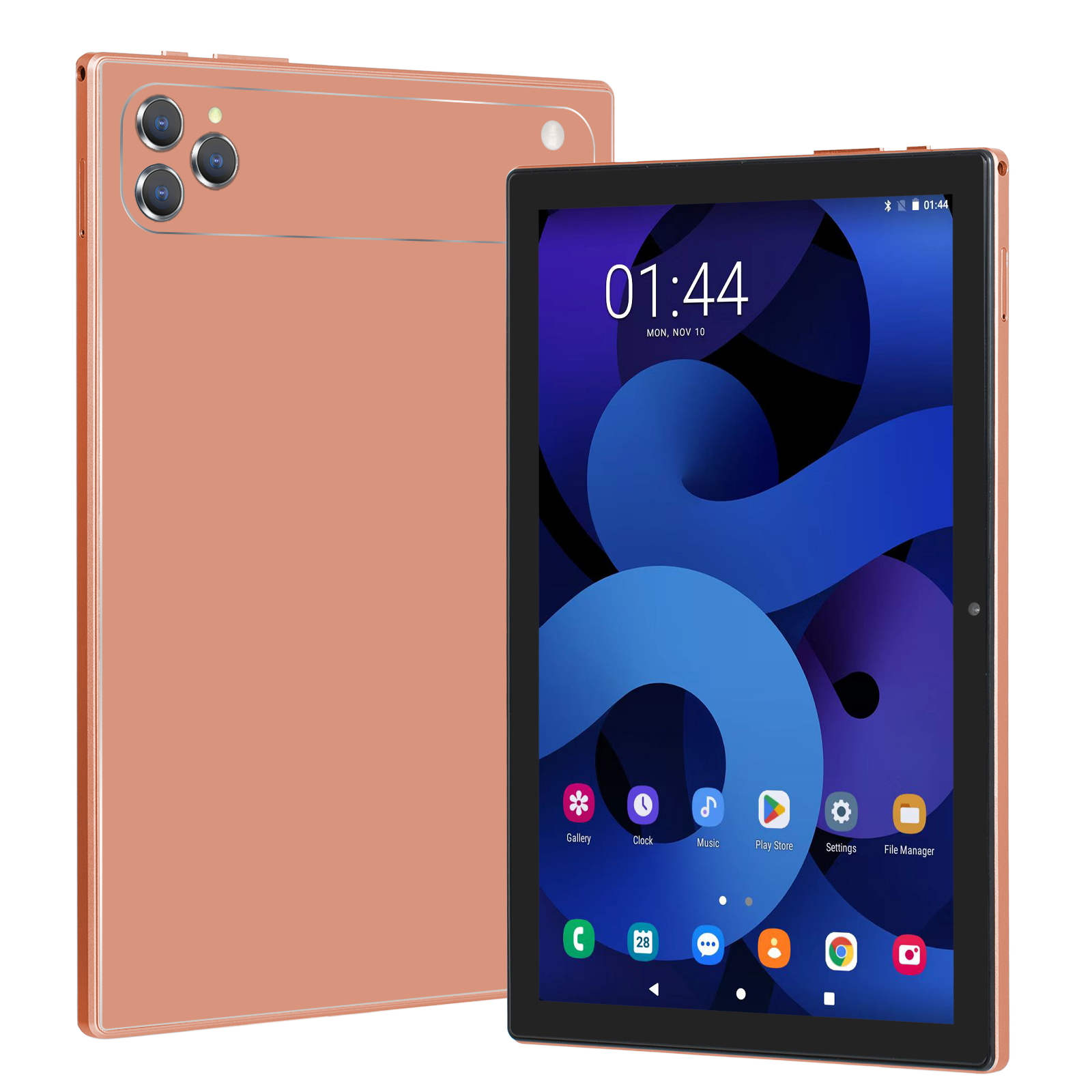 17 PRO MAX Tablet 10-1” FHD Ekran, 10-000 mAh 1 Tb Hafıza 16 GB Ram Batarya + Klavye + Mouse + Kalem Turuncu